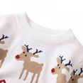 thumbnail image 5 of SYNPOS Toddler Kids Baby Girl Sweater, Cute Elk Print Christmas Sweaters Pullover Sweatshirt Top Fall Winter Clothes 2-7 Years, 5 of 6