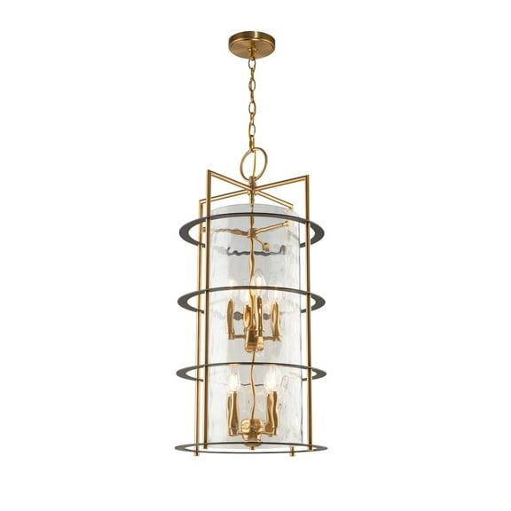 Artcraft Lighting Burford Collection 8Light Chandelier Brass & Black