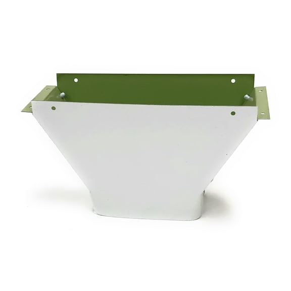 Maxx Flo Outlet - Oversized Downspout Outlet (5 inch, HIGH GLOSS WHITE)