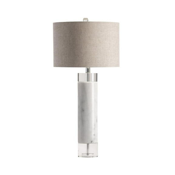 Crestview Collection CVAVP718 Sheffield Table Lamp Lighting, White