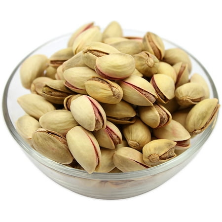 Salted California Pistachios - AIVA - California Pistachios - In Shell, Dry Roasted with Sea Salt - Premium Grade - 1 Lb