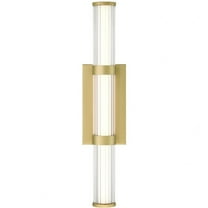 47124-011 Eurofase Lighting Fayton - 23.4W 1 LED Wall Sconce-21 Inches Tall and 4 Inches Wide-Gold Finish