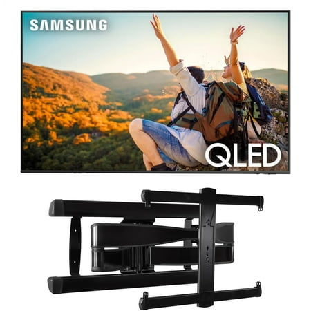 Samsung QN55Q70CAFXZA 55" QLED 4K Quantum HDR Dual LED Smart TV with a Sanus VLF728-B2 Full Motion Wall Mount (2023)