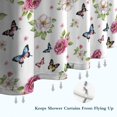 thumbnail image 6 of Pioneer Flower Floral Print Pattern Shower Curtain 72"x84", Bathroom Decorative Shower Curtain Set with 12 Hooks, Waterproof Washable, 6 of 6