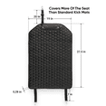 thumbnail image 3 of Owleys Kick Mat Back Seat Protector, Car Seat Cover for Kids, Eco-Leather, Black 1pc, 3 of 11