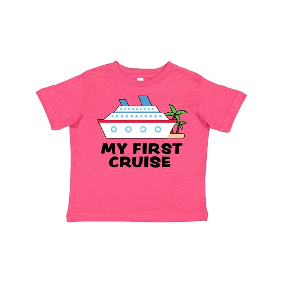 Inktastic My First Cruise with Cruise Ship and Palm Trees Boys or Girls Toddler T-Shirt