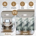 thumbnail image 6 of Green Mountain Window Privacy Film, Misty Forest Nature Woodland Pine Tree Landscape Static Cling UV Sun Blocking Tint Film Heat Control Windows Films for Bedroom Window Stickers 17.7"x39.3", 6 of 8