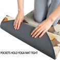 thumbnail image 3 of Beige Chicken Cartoon Pattern Hot Yoga Mat Towel Non Slip for Hot Yoga - Quick-Drying Yoga Mat Cover with 4 Corner Pockets with Travel Bag - Hot Yoga Towel Non Slip 70"x26", 3 of 6