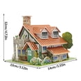 thumbnail image 3 of Vogacara Juguete de montaje 3D para niños, casa de montaje de papel, modelo para niños, juguete educativo DIY para edades tempranas, tipo 1 Juguetes Educativos No.04 Vogacara FN000126-04, 3 of 6