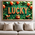 thumbnail image 3 of LUUFILx Lucky St Patrick's Day Backdrop Banner Party Decorations Photography Props Leprechaun Celebration Green Clover Balloon Background Festive Irish Holiday, 3 of 7