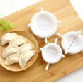 thumbnail image 1 of Ycolew - Juego de moldes de plástico para prensar ravioles blancos, empanadas, wontons y empanadas chinas, herramienta para hacer carne, ideal para cocina casera, picnic y fiestas, 1 of 7