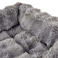 thumbnail image 4 of Vibrant Life Small Bubble Faux Fur Orthopedic Cuddler Dog Bed, Gray, 22" x 15", 4 of 6
