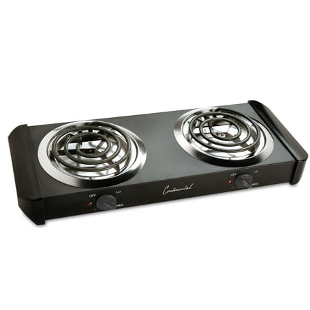 Continental Electric Double Burner Walmart Com