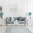 thumbnail image 2 of Haitral 4.3" 2-Lights Nightstand Lamp Sets with Metal Base, Blue, 2-Pieces, 2 of 6