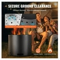 thumbnail image 5 of Smokeless Fire Pit Wood Burning Stove 15" Stainless Steel Outdoor Portable Bonfire, 5 of 8