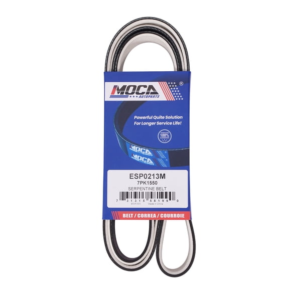 MOCA AUTOPARTS 7PK1550 Fabric Faced Serpentine Belt Fit for 2012-2019 Toyota Camry 3.5L & 2013-2019 Lexus ES350 3.5L & 2006-2018 Lexus IS350 3.5L