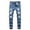 ZH Blue, variant on Baby Jeans Vintage Wash Ripped Distressed Jeans for Kids Teen Boy's Skinny Fit Denim Pants Fashion Streetwear Baby Boy Jeans Blue 4 Years-5 Years