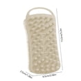 thumbnail image 3 of Cepillo de ducha de silicona de doble cara | Exfoliante corporal de doble textura con cerdas largas y nodos de masaje, 3 of 6