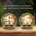 thumbnail image 2 of Japanese Geisha Tea Ceremony Wall Clock 10-Inch Silent Wooden Wall Clock, Battery Operated (AA Batteries Not Included), Artistic Home Decor, 2 of 7
