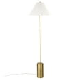 thumbnail image 7 of Evelyn&Zoe Somerset 64" Tall Floor Lamp with Empire Fabric Shade, Brass/White, 7 of 7