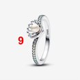 thumbnail image 4 of 925 Sterling Silver Princess Pearl Ring Women Finger Ring For Party Jewelry, 4 of 5