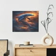 thumbnail image 6 of Naloa Cool Dolphin Print Canvas Bathroom Wall Art,Bathroom Wall Art Decoration, Canvas Poster Prints,Decorative Paintings for Living Room, Bathroom, Kids Room, 6 of 6