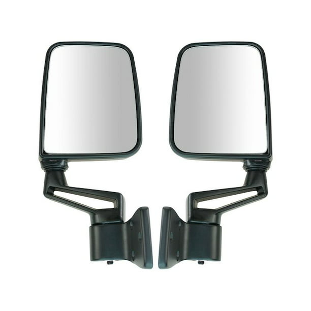 Door Mirror Set 2 Piece - Compatible with 1987 - 1995, 1997 - 2002 Jeep  Wrangler 1988 1989 1990 1991 1992 1993 1994 1998 1999 2000 2001 -  