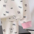 thumbnail image 6 of NOLDARES Toddler Baby Boy Fall Winter Clothes Crewneck Long Sleeve Sweatshirt Pullover Tops Elastic Joggers Pants 2pcs Outfit Set Size:2-3 Y,Pink, 6 of 7