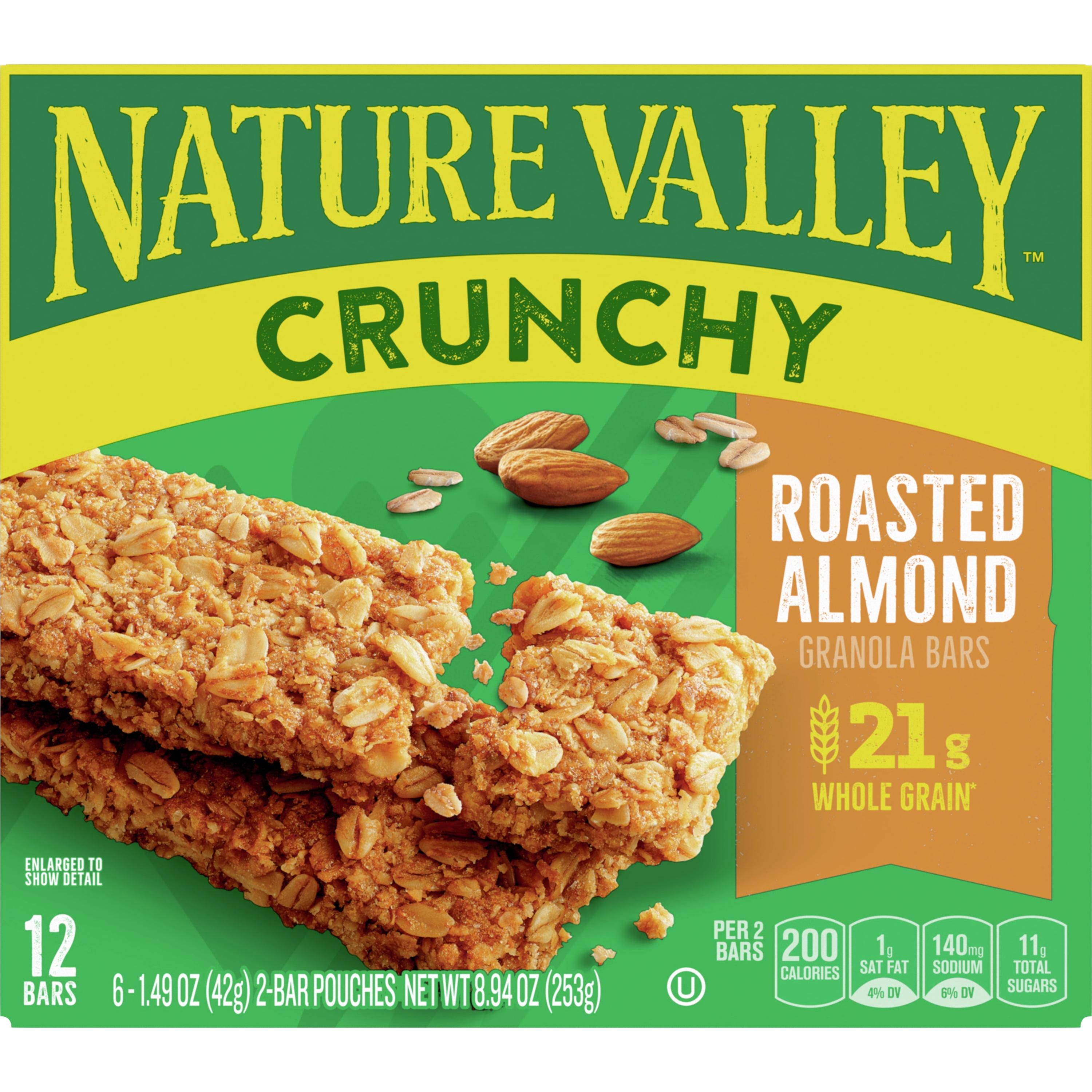 Nature Valley Granola Bars Crunchy Roasted Almond - 6-1.49 Oz