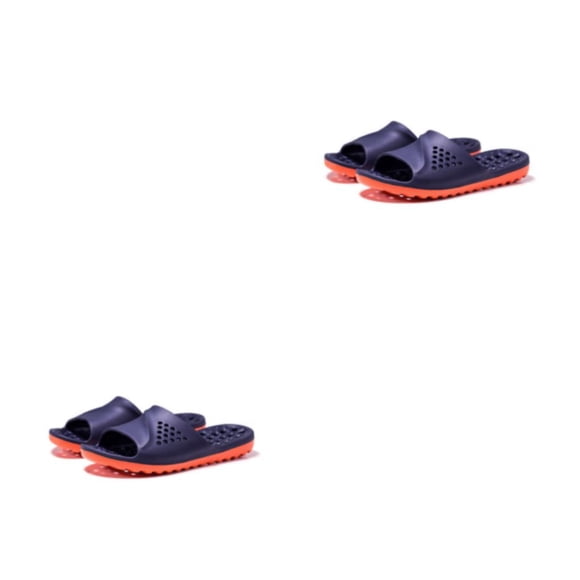 Zapatillas de verano antideslizantes Minnieouse para hombre y mujer Azul/Naranja XXL