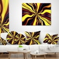 thumbnail image 4 of Designart Yellow Purple Black Fantasy - Abstract Throw Pillow - 16x16, 4 of 5