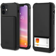 Design Skin Slider Designed for iPhone 12 Mini Case (2020), Card Storage Holder Heavy Duty Bumper Protection Cover Slim