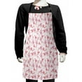 thumbnail image 1 of Asian Kids Apron, Gentle Cherry Blossom Sakura Flower Spring Season Inspired Japanese Foliage Love, Boys Girls Apron Bib with Adjustable Ties for Cooking Baking Painting, Pale Pink Blush, by Ambesonne, 1 of 2