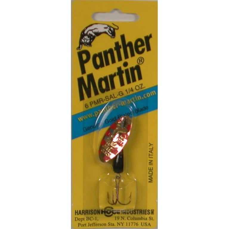 Panther Martin PMRSAL_6_G Teardrop Nature Series Spinners Fishing Lure -  Gold - 6 (1/4 oz) 