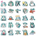thumbnail image 5 of Pegatinas Hatsune Miku Anime, paquete de 65 unidades, dibujos animados decorativos, 5 of 5