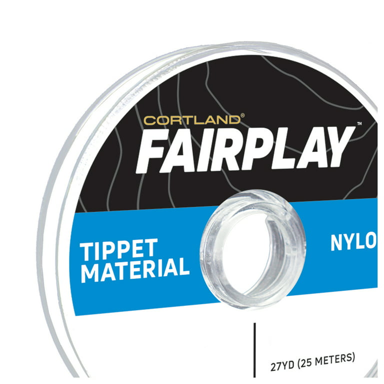 Cortland Fairplay Nylon Monofilament Fly Fishing Tippet Material, 27.3  Yards, 3X,7lb Test 