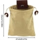 thumbnail image 3 of Canvas Forage Pouch, Foldable Canvas Bushcraft Bag, Bushcraft Bag with Drawstring Leather Cover, Waist Hanging Tool Bag for Fruit Picking, 3 of 5