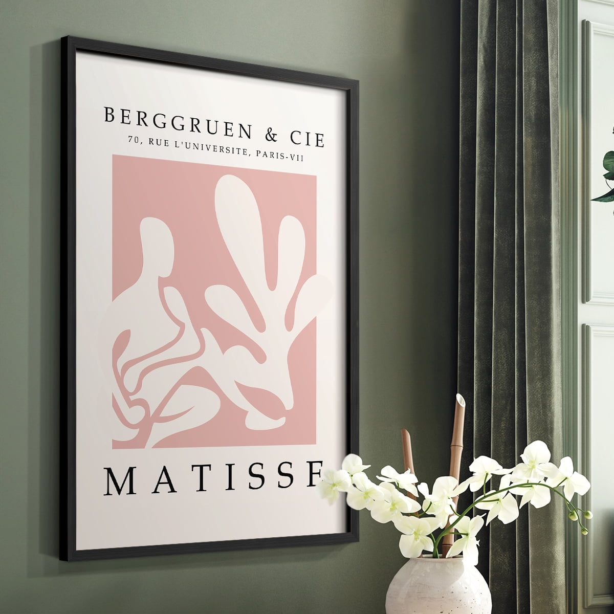 Matisse CXXXI Framed Print in Black Solid Wood 11 x 14 Framed Print