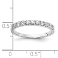 thumbnail image 3 of 14k White Gold 1/2 carat Lab Grown Diamond VS/SI+ G+ Complete Wedding Band, 3 of 4