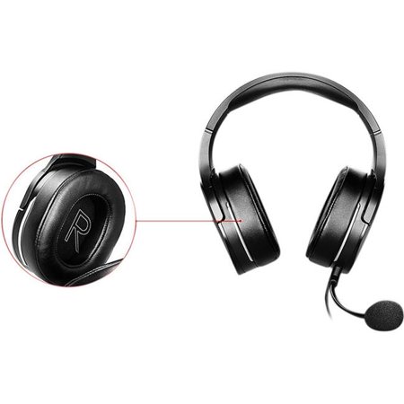 MSI Immerse GH20 Gaming Headset with Microphone, Black