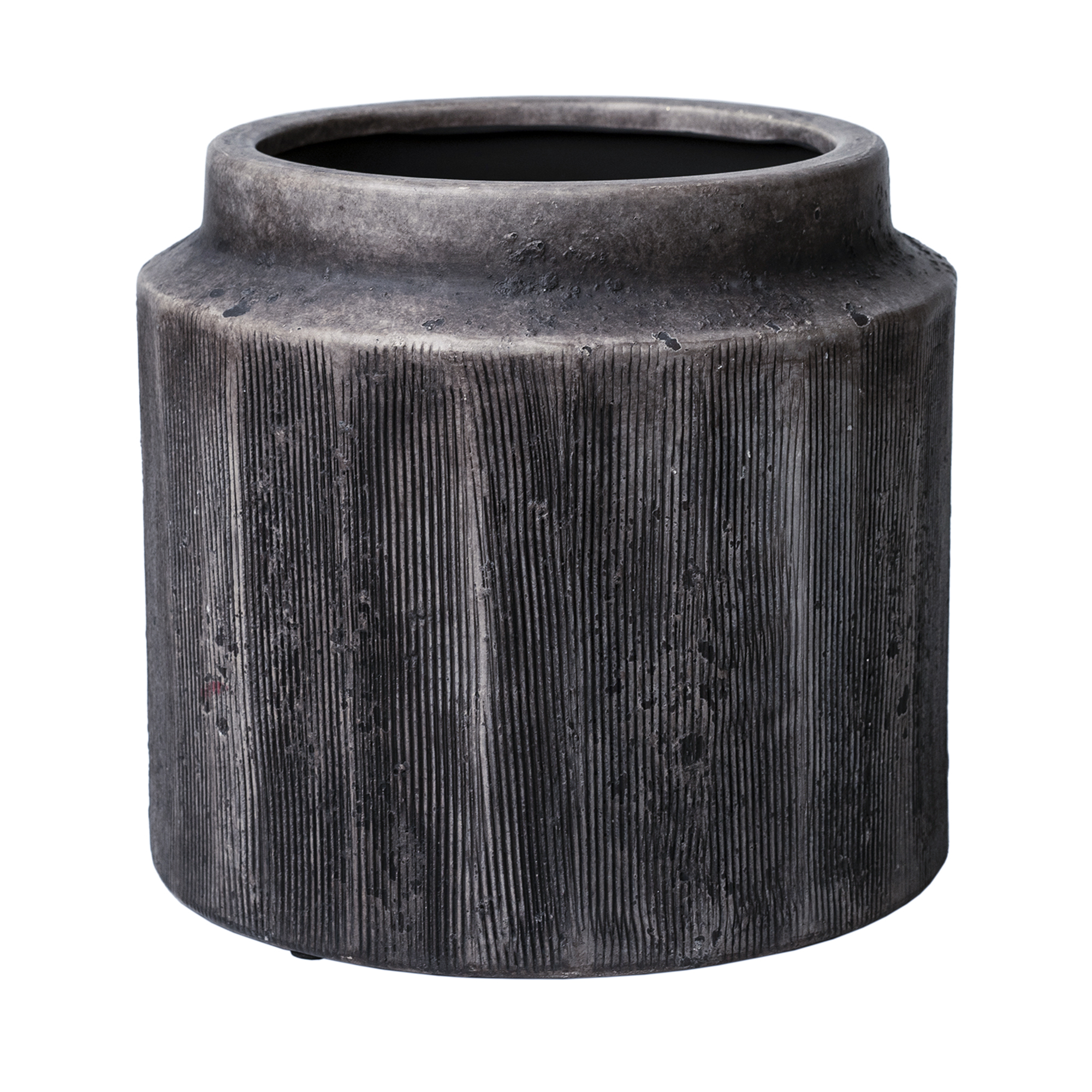 Better Homes & Gardens Alexander Round Ceramic Planter, Black