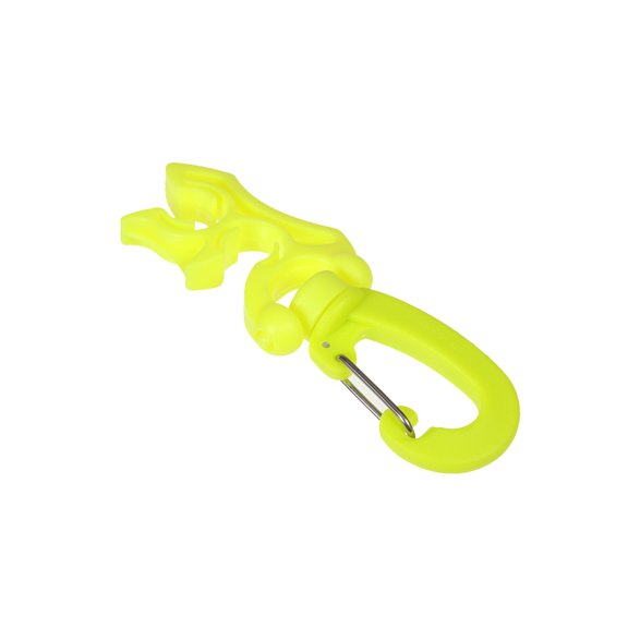 Naiovety Clips de abrazadera de tubería Ganchos BC Fácil de usar Abrazaderas reguladoras de alta flexibilidad Soporte de manguera Snorkel Natación Surf Deportes acuáticos Amarillo Naiovety OD030411-06B