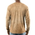 thumbnail image 3 of Hearthz Men's Long-Sleeve Henley Shirt Fall 3-Button Graphic Mens T-Shirts Crewneck Cotton Baseball Tee Shirt, 3 of 7