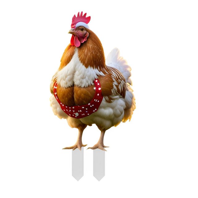 asddcavvf Christmas Animal Outdoor Garden Chicken Ground Plug Decoration Outdoor Christmas Animal Ground Plug 2D Small Garden Flags for outside with Sign Language Garden Label Outdoor Metal Cards for