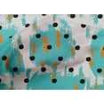 thumbnail image 5 of oneOone Cotton Cambric Turquoise Blue Fabric Polka Sewing Fabric By The Yard Printed Diy Clothing Sewing Supplies 56 Inch Wide, 5 of 6