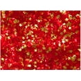 thumbnail image 2 of Sprinkle Deco® Red Glitter Flakes with Gold Stars Metallic Edible Shimmer Sparkle Glitter for Cakes and Cupcakes .15 oz Jar for use with Red Frosting, 2 of 3