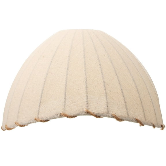 FOMIYES Fabric Lampshade Desk Lamp Shade Replacement Cover Beige Metal 1Pack 14.2x14.2x8.7In