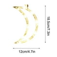 thumbnail image 3 of Fiudx Luz Led Navideña de Copo de Nieve, Diseño de Ventosa En Blanco Cálido, Alto Brillo, Ahorro de Energía, Decoración para Ventanas y Hogar, Fiestas y Bodas, Funciona con Pilas, 3 V, 1 Cadena Led., 3 of 3