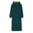 thumbnail image 5 of DondPO Maxi Dress for Women Hoodie Dress Women's Loose Hooded Long Dress Padded Sweatshirt Casual Fashion Dress Large Pocket Dress Casual Dresses Long Sleeve Dress Green Dress 3XL, 5 of 8