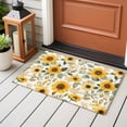 thumbnail image 5 of Sunflower Large Area Rugs for Bedroom Living Room, Soft Non Slip Carpet Bedside Rug, Farmhouse Spring Summer Botanical Rectangular Floor Cover Kitchen Accent Rug 2'x3' for Dining Room/Office, 5 of 9